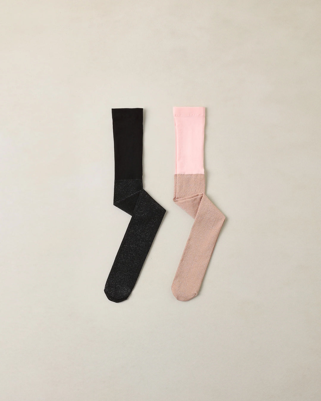Noralee Shimmer Tights - Black, Blush