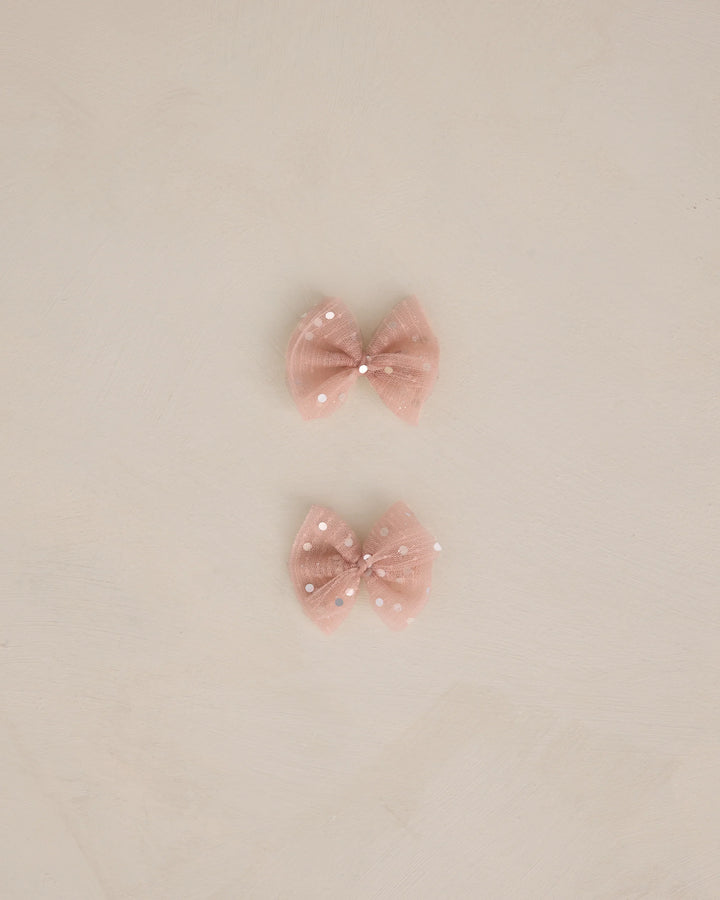 Noralee Flutter Tulle Clips - Rose