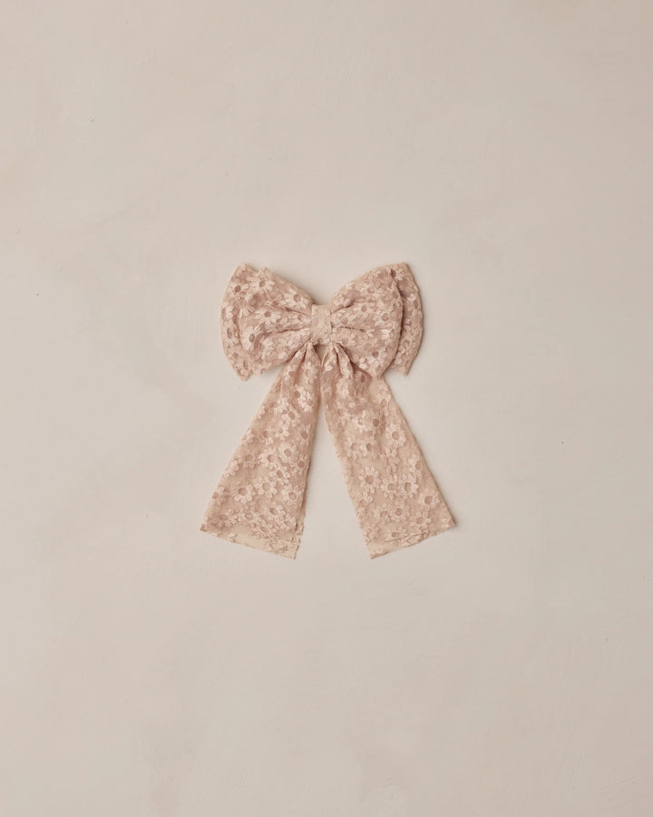 Noralee Alice Bow - Rose Embroidered Daisy
