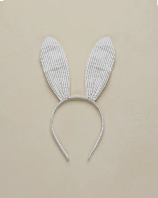 Noralee Bunny Headband - Sage Stripe