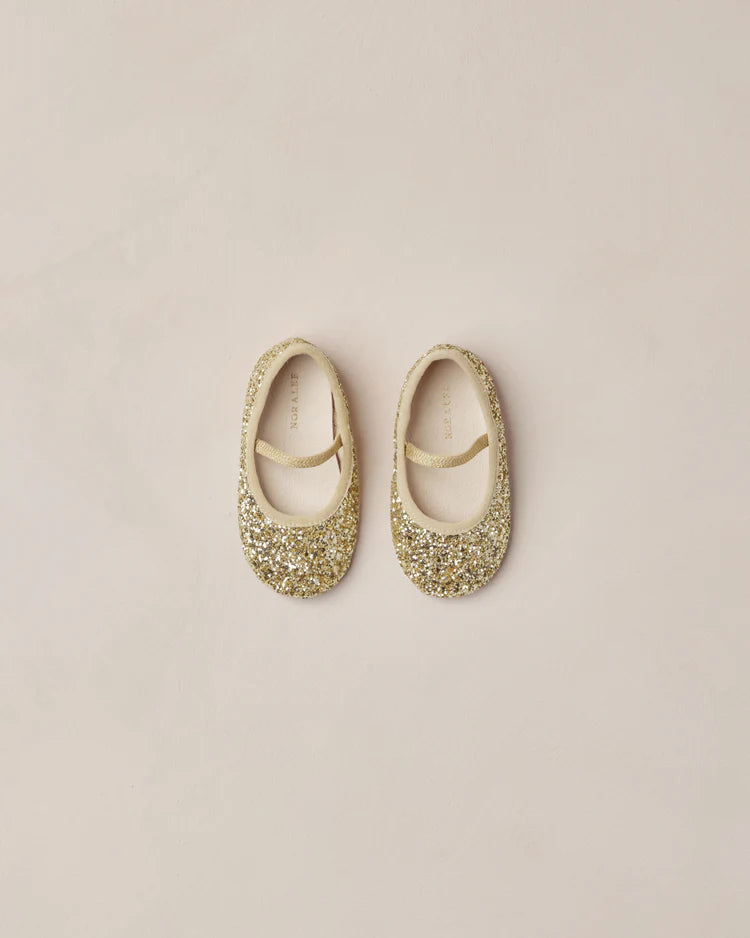 Noralee Baby Ballet Flats - Gold Sparkle