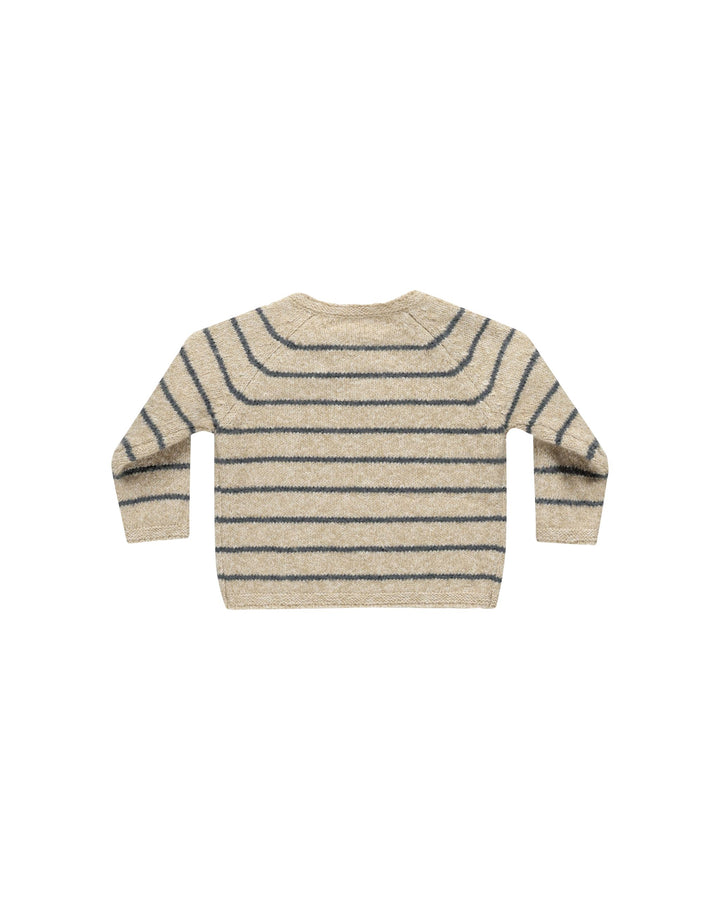 Quincy Mae Ace Knit Sweater - Indigo Stripe