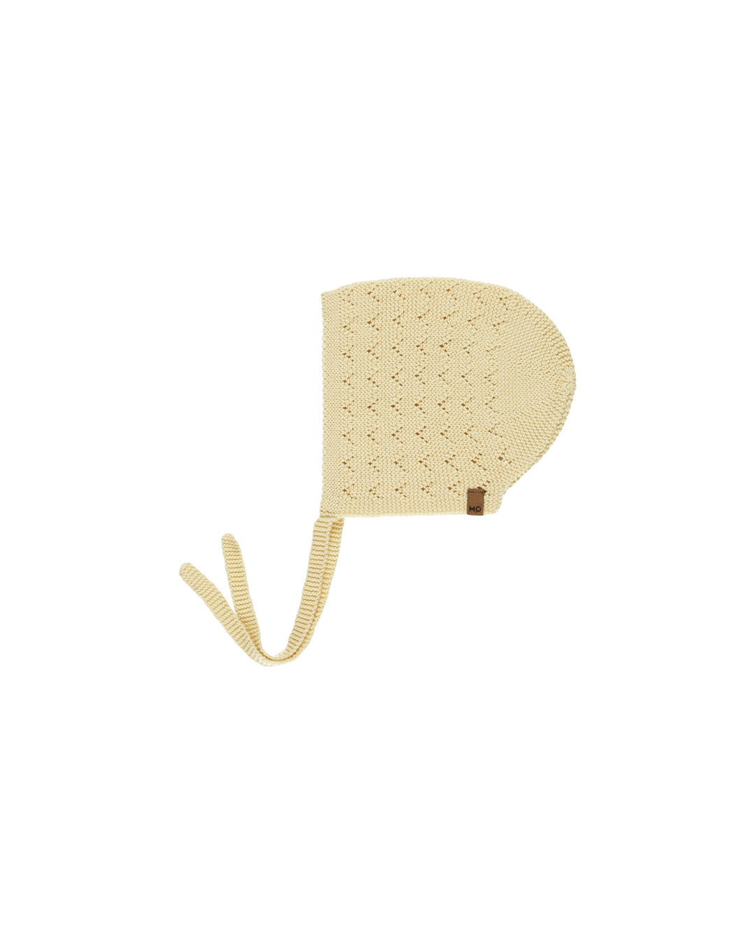 Quincy Mae Pointelle Knit Bonnet - Yellow