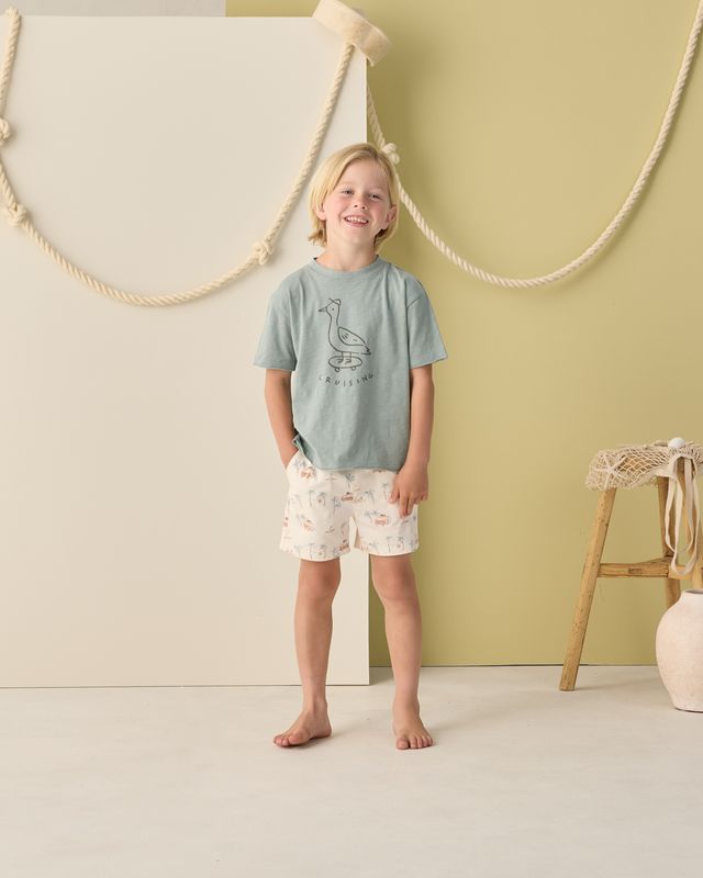 Rylee + Cru Raw Edge Tee - Cruising