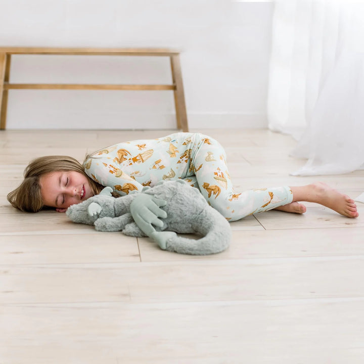 Kickeepants Castle Pajama Set - Aloe