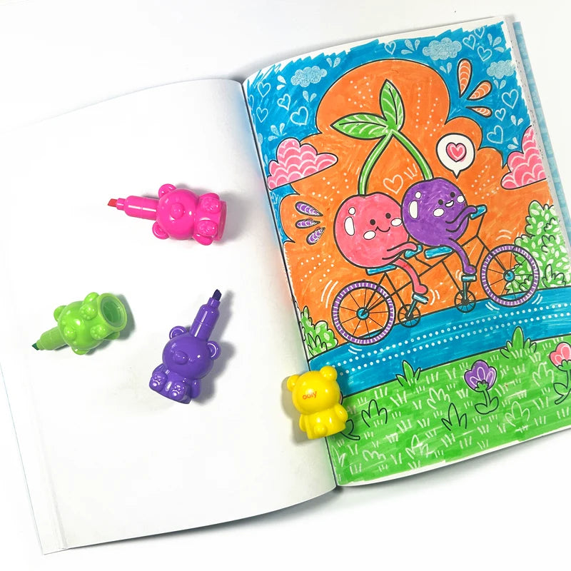 Ooly Bear Besties Stacking Highlighters - 5 Color