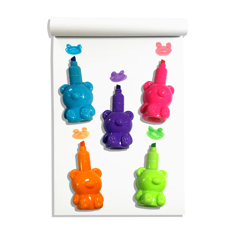 Ooly Bear Besties Stacking Highlighters - 5 Color