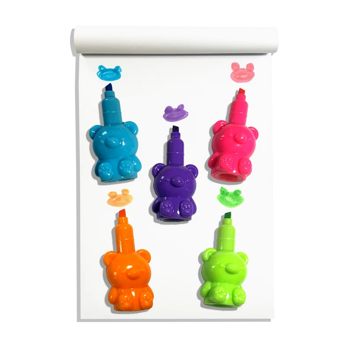 Ooly Bear Besties Stacking Highlighters - 5 Color