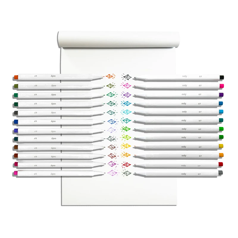 Ooly Seriously Fine Tip Markers - Set of 24