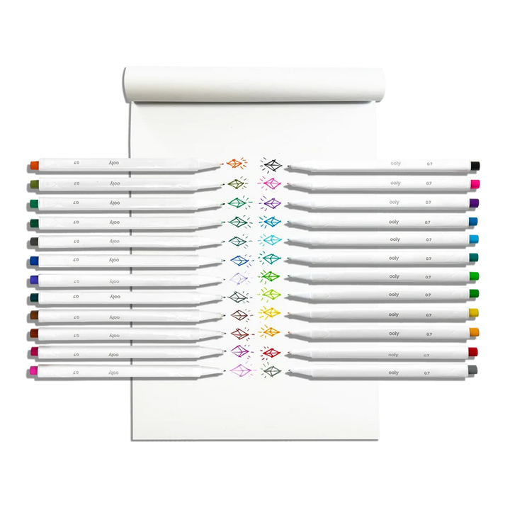 Ooly Seriously Fine Tip Markers - Set of 24