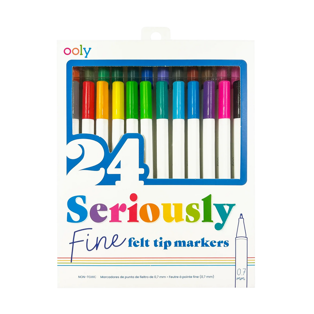Ooly Seriously Fine Tip Markers - Set of 24