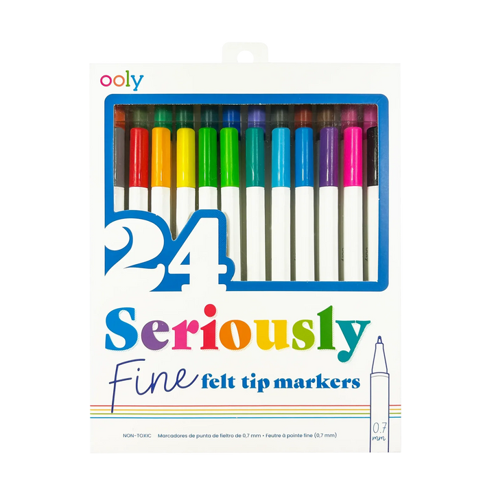 Ooly Seriously Fine Tip Markers - Set of 24