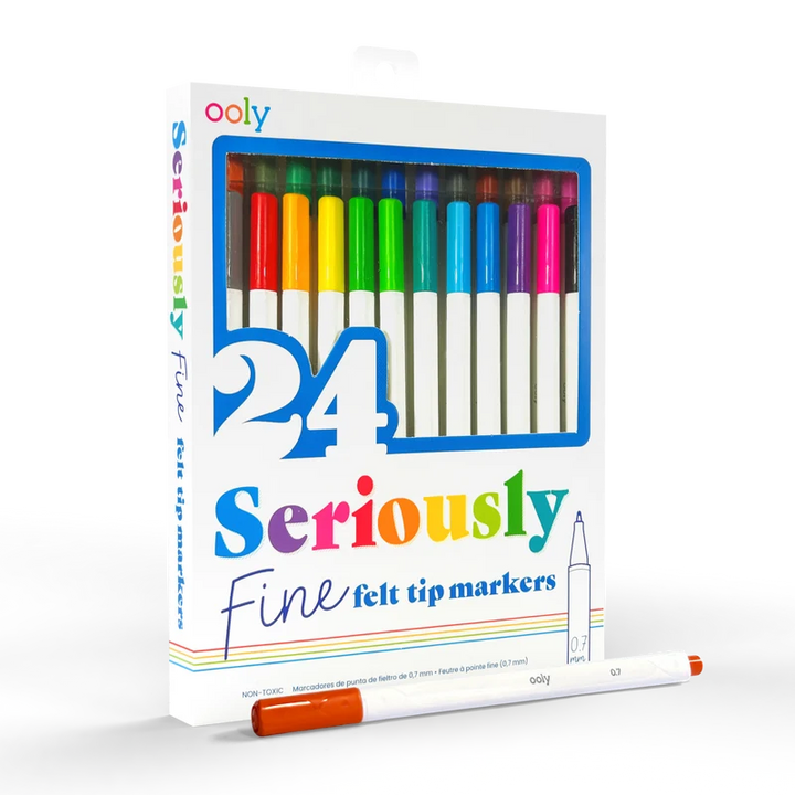 Ooly Seriously Fine Tip Markers - Set of 24