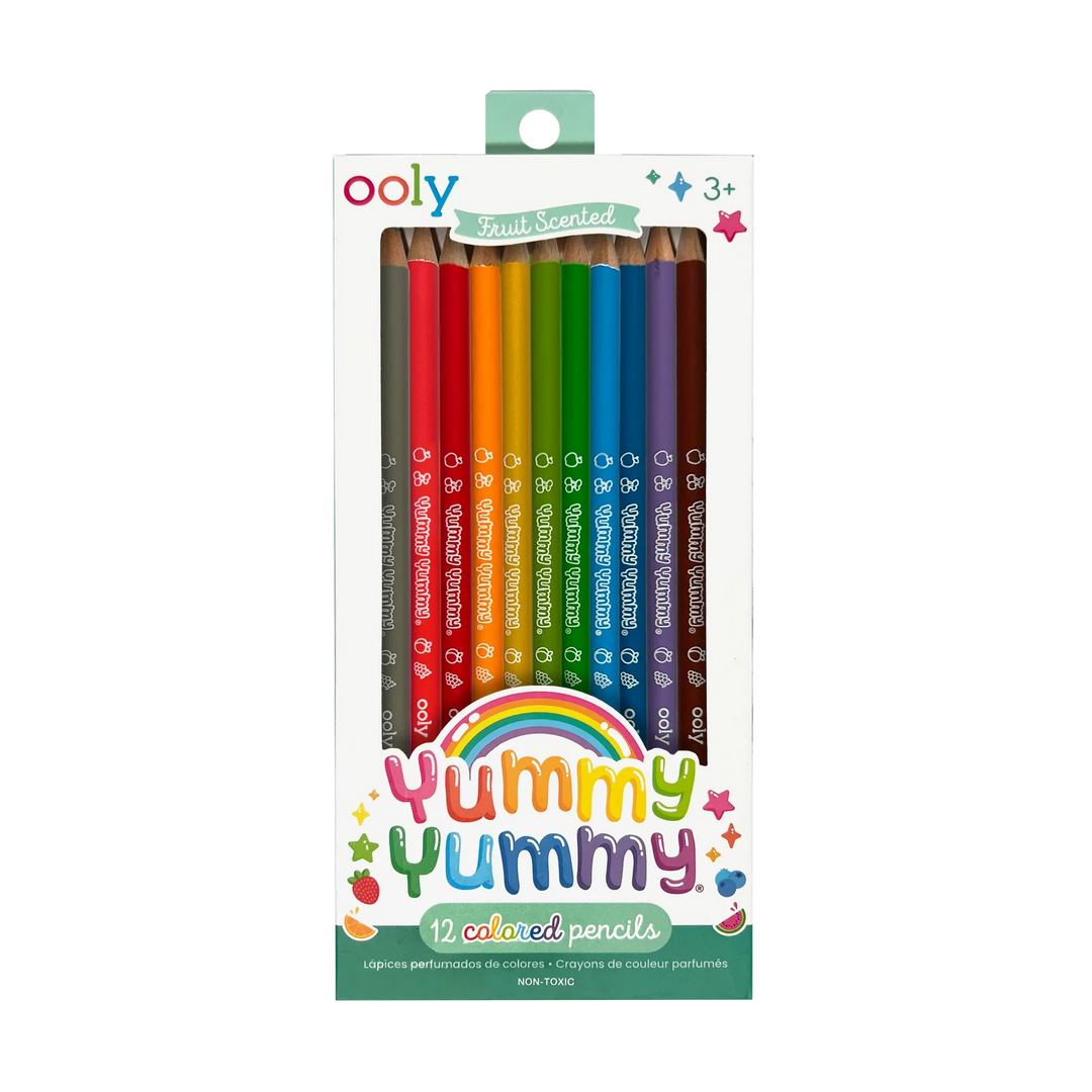 Ooly Yummy Yummy Fruit Scented Colored Pencils - Set of 12