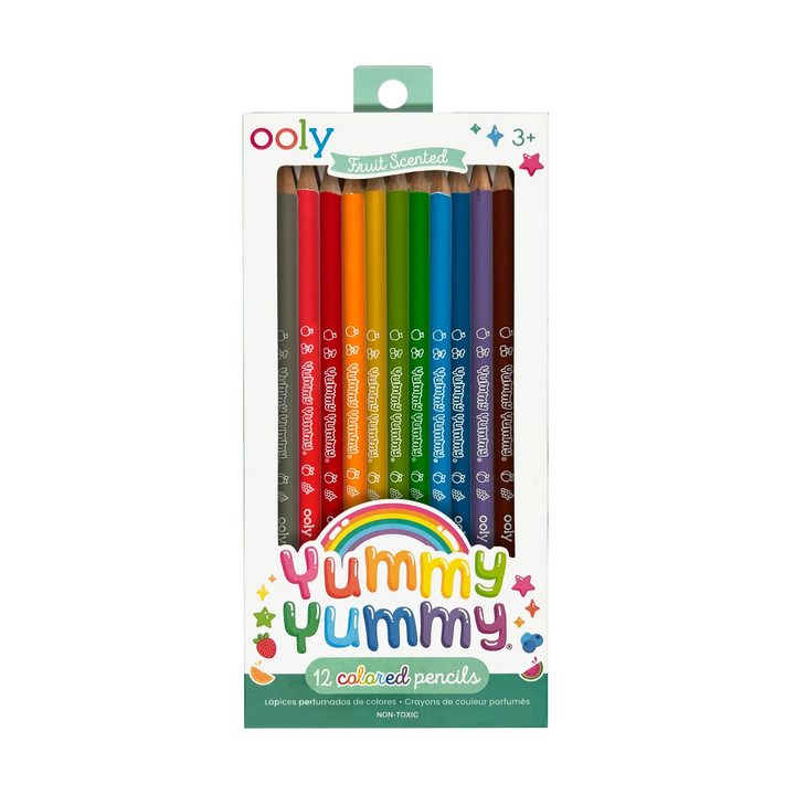 Ooly Yummy Yummy Fruit Scented Colored Pencils - Set of 12