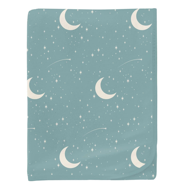 Kickee Pants Swaddling Blanket - Jade Starry Sky & Moon