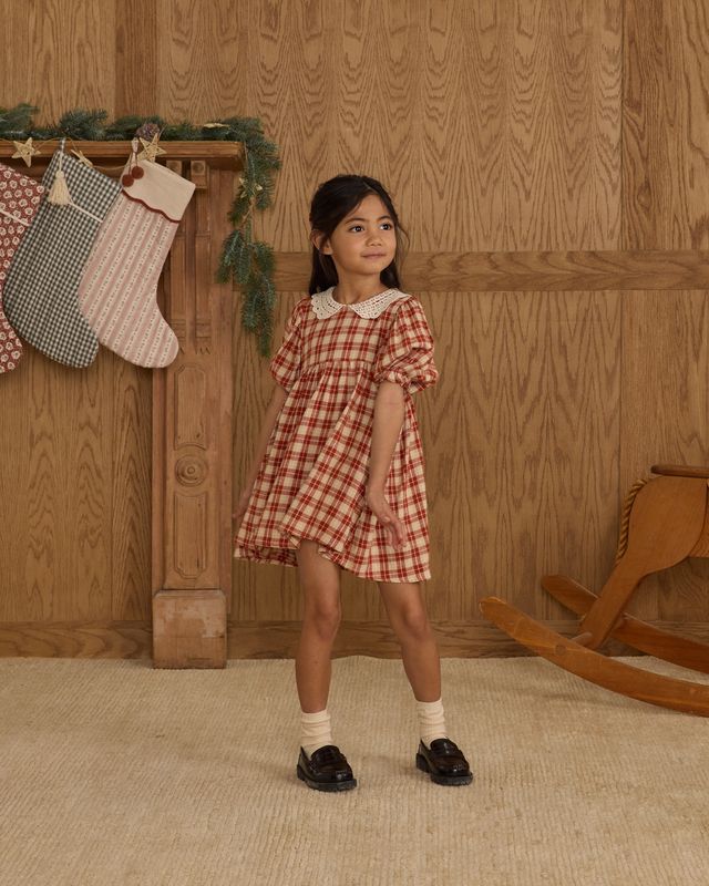 Rylee + Cru Heidi Dress - Red Plaid