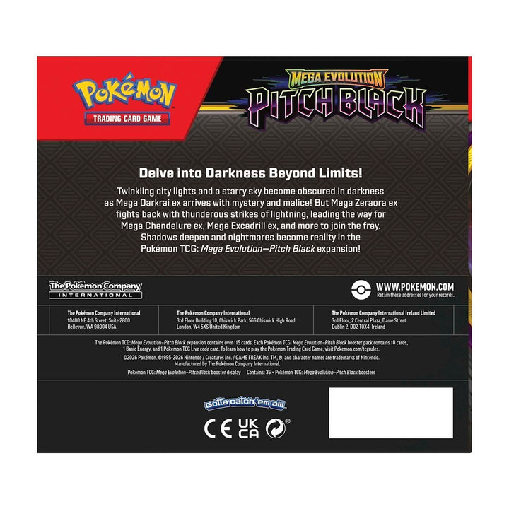Pokemon Mega Evolution-Pitch Black Booster Pack