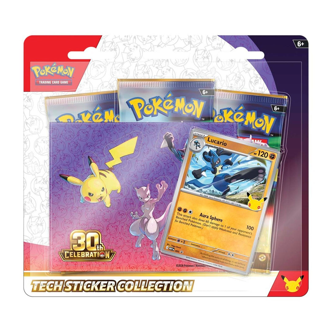 Pokémon 30th Celebration Tech Sticker Collection