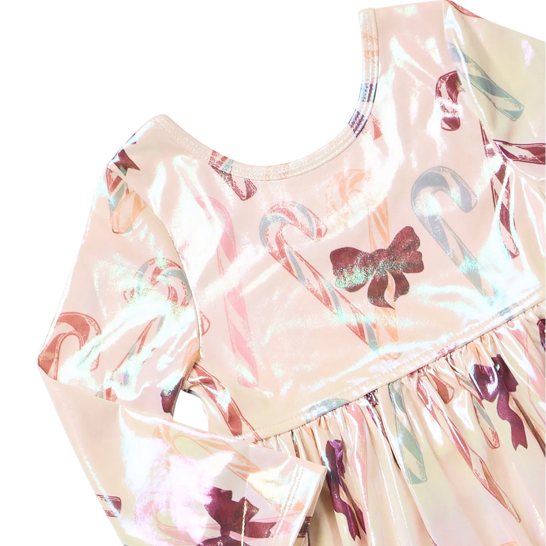 Pink Chicken Lame Steph Dress - Antique Candy Canes