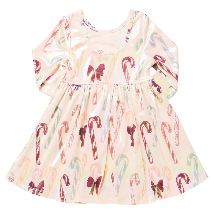 Pink Chicken Lame Steph Dress - Antique Candy Canes