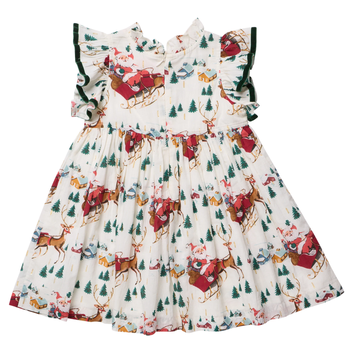 Pink Chicken Jennifer Dress - Santa Sleigh
