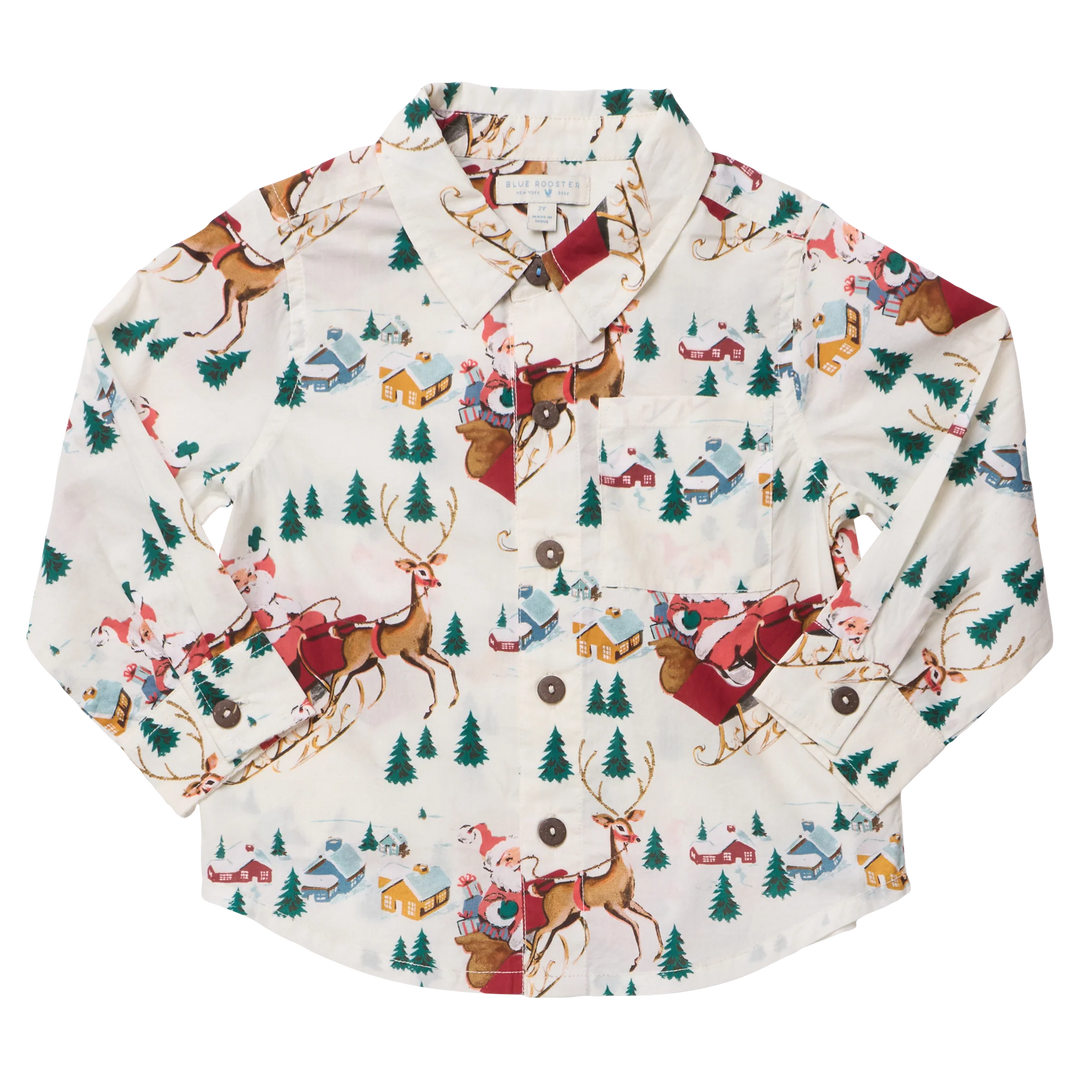Pink Chicken Jack Shirt - Santa Sleigh