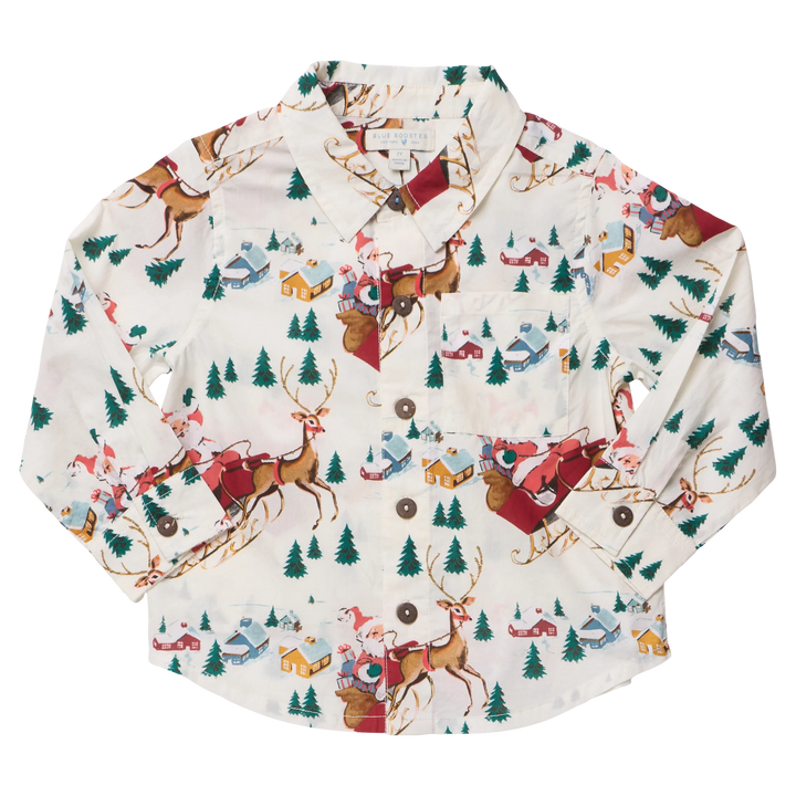 Pink Chicken Jack Shirt - Santa Sleigh