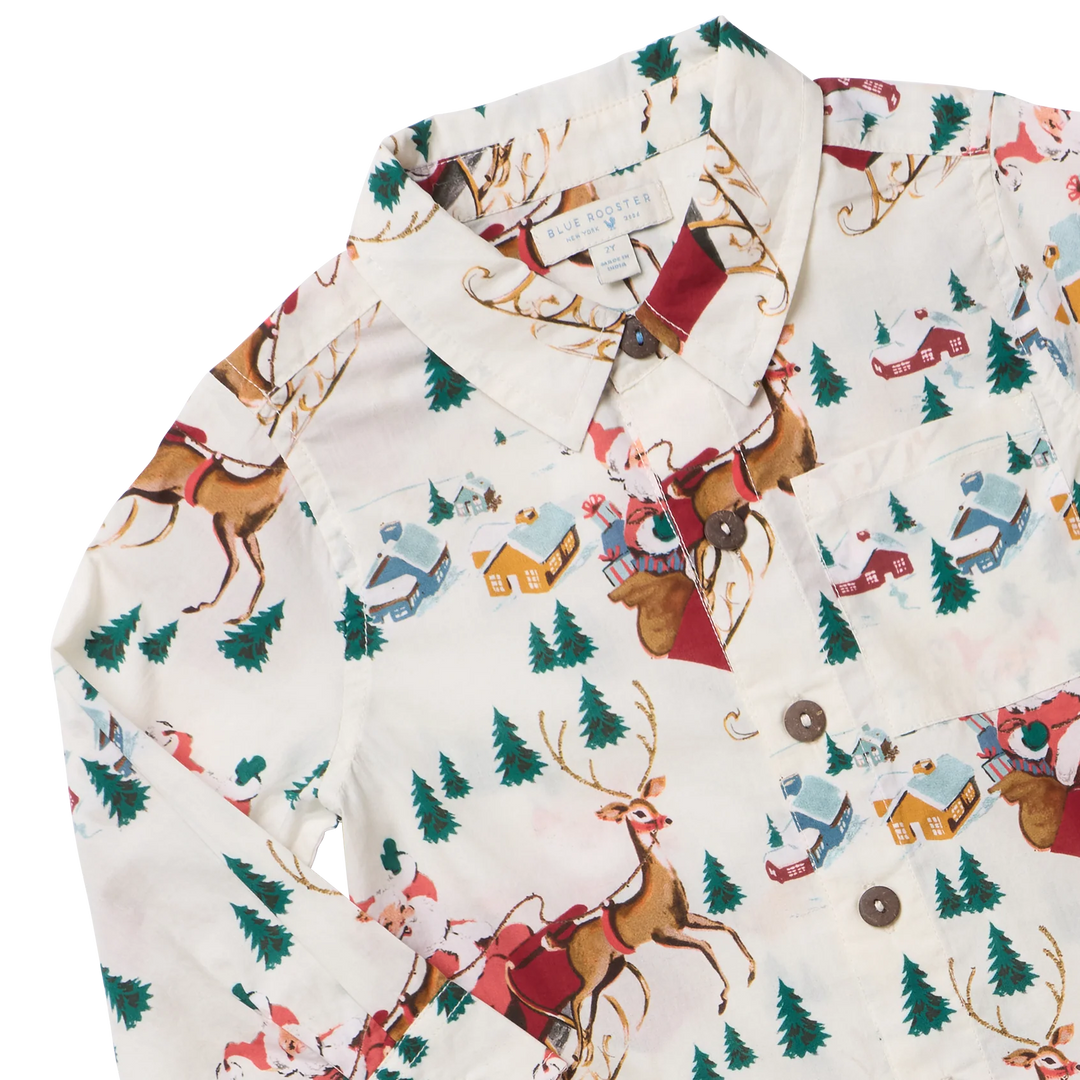 Pink Chicken Jack Shirt - Santa Sleigh