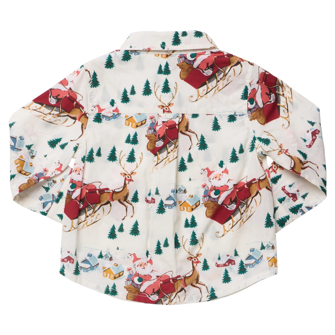 Pink Chicken Jack Shirt - Santa Sleigh