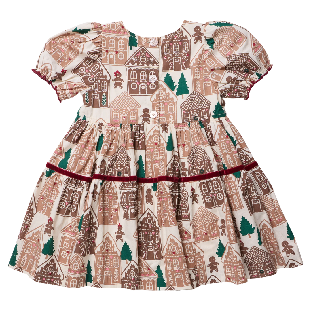 Pink Chicken Eliza Dress - Gingerbread Houses
