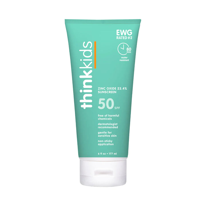 Thinkids Safe Sunscreen SPF 50+ (6oz) - Family Size