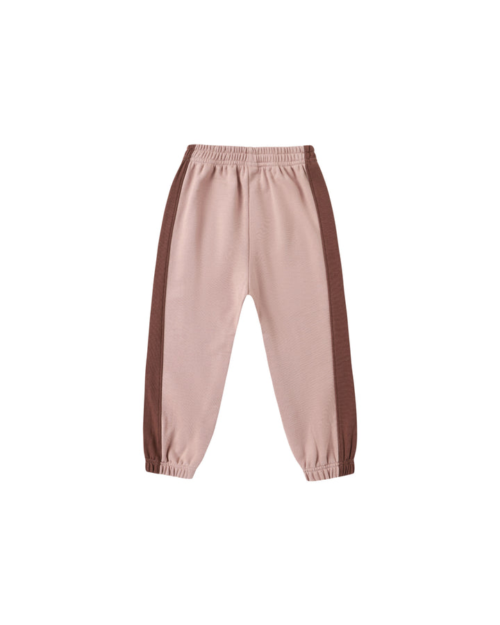 Rylee + Cru Paneled Sweatpant - Rosewood