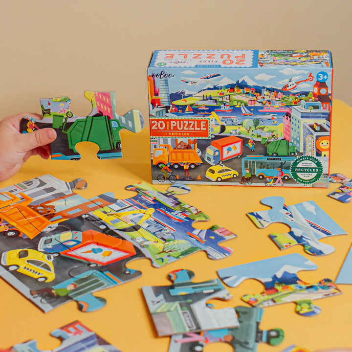 eeBoo Vehicles 20 Piece Puzzle