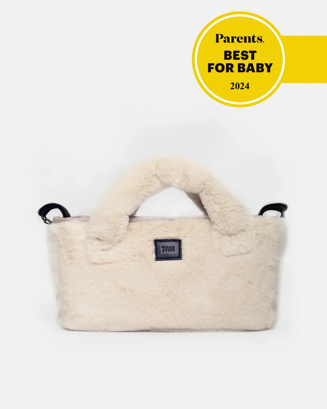 7AM Enfant Romy Stroller Organizer Ushuaia - Arctic White Fur
