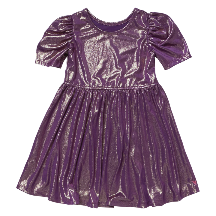 Pink Chicken Lame Laurie Dress - Deep Purple