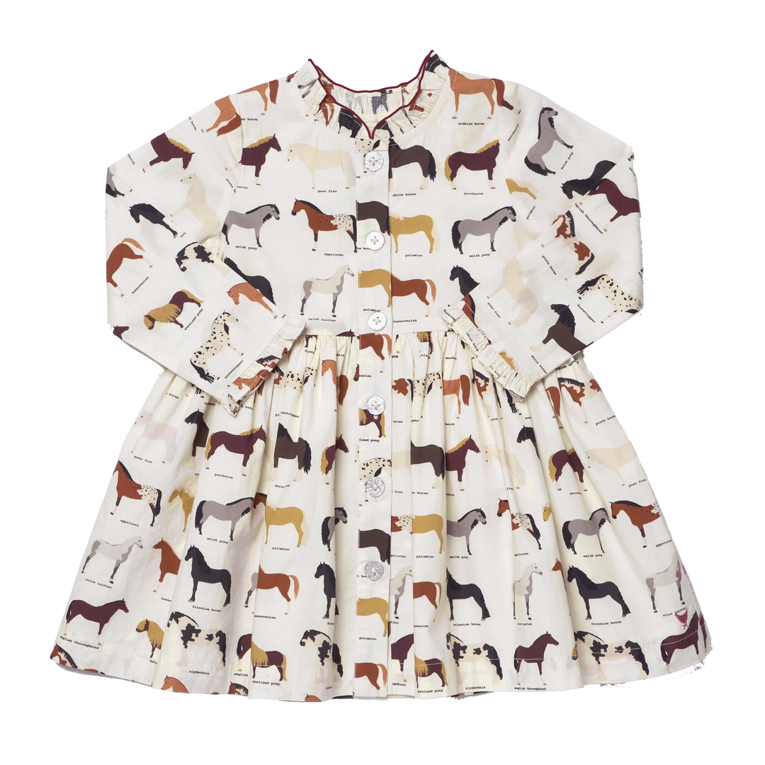 Pink Chicken Autumn Dress - Horse Breeds