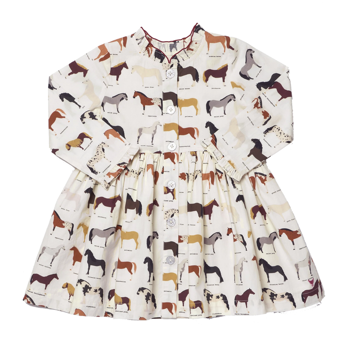 Pink Chicken Autumn Dress - Horse Breeds