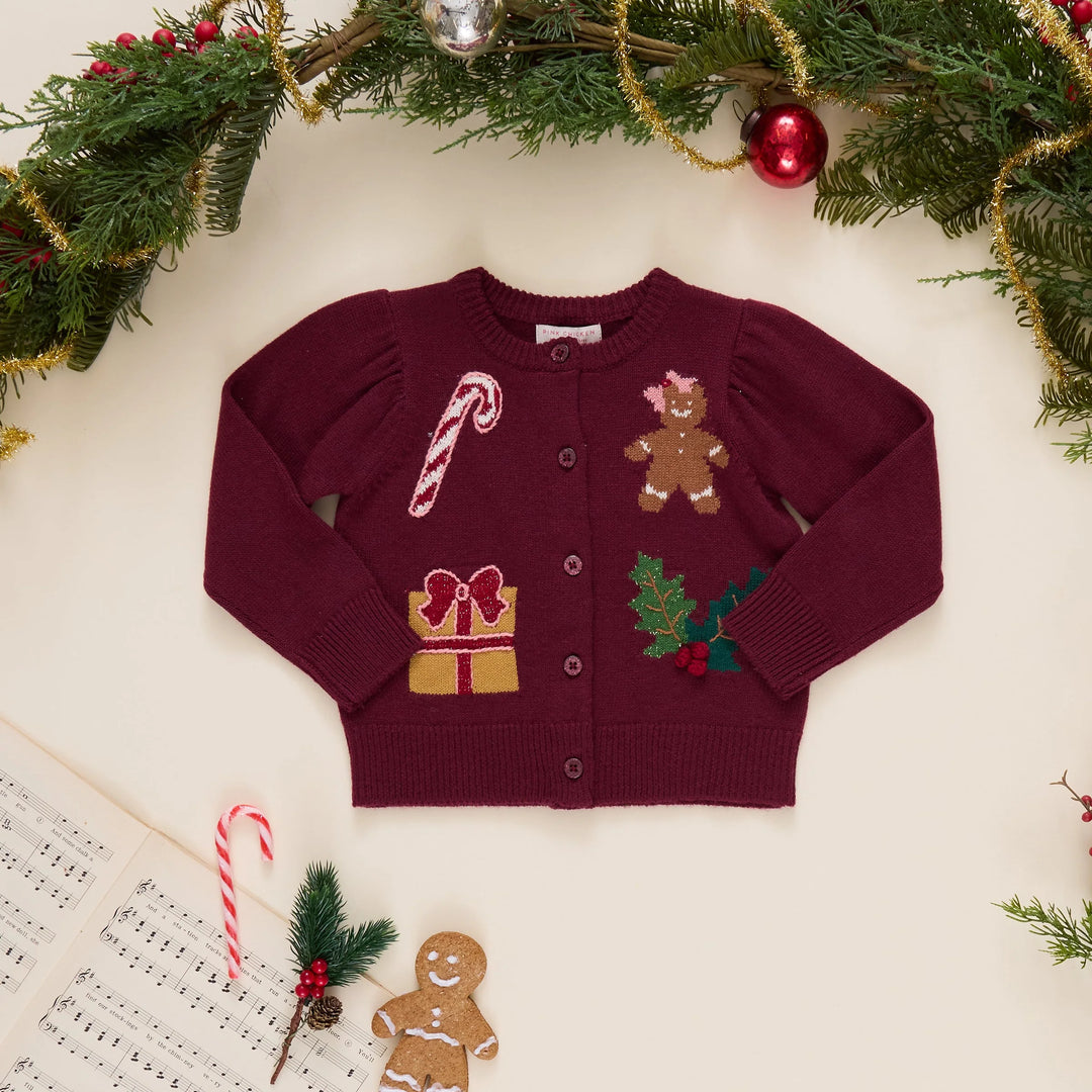Pink Chicken Constance Sweater - Holiday Patches