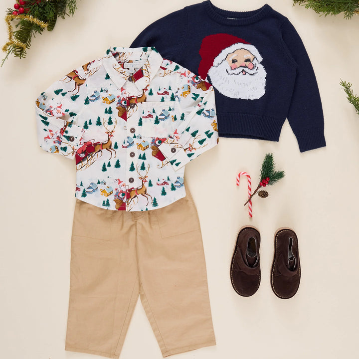 Pink Chicken Jack Shirt - Santa Sleigh