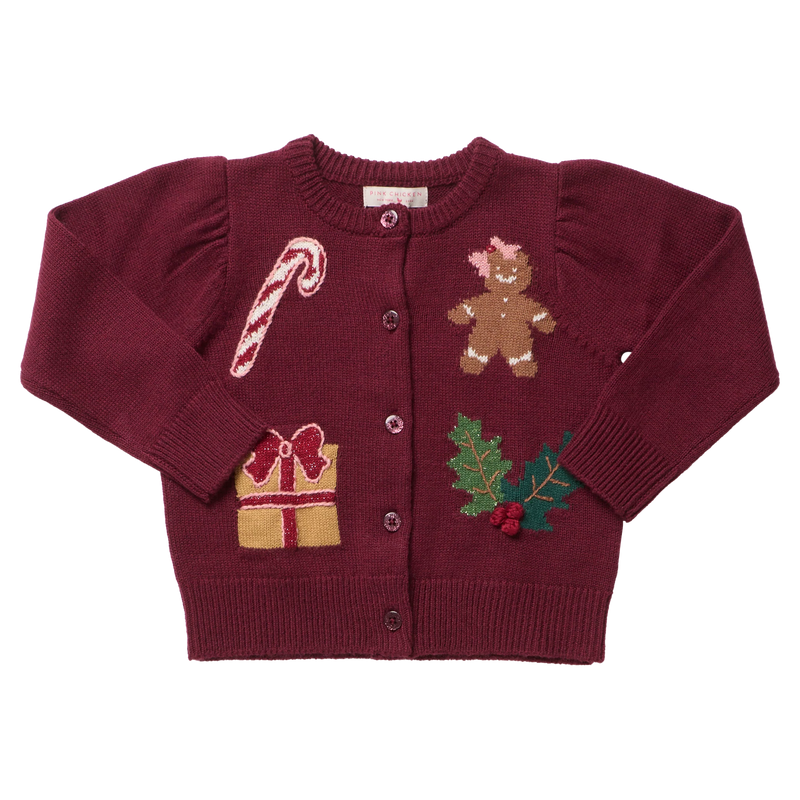 Pink Chicken Constance Sweater - Holiday Patches