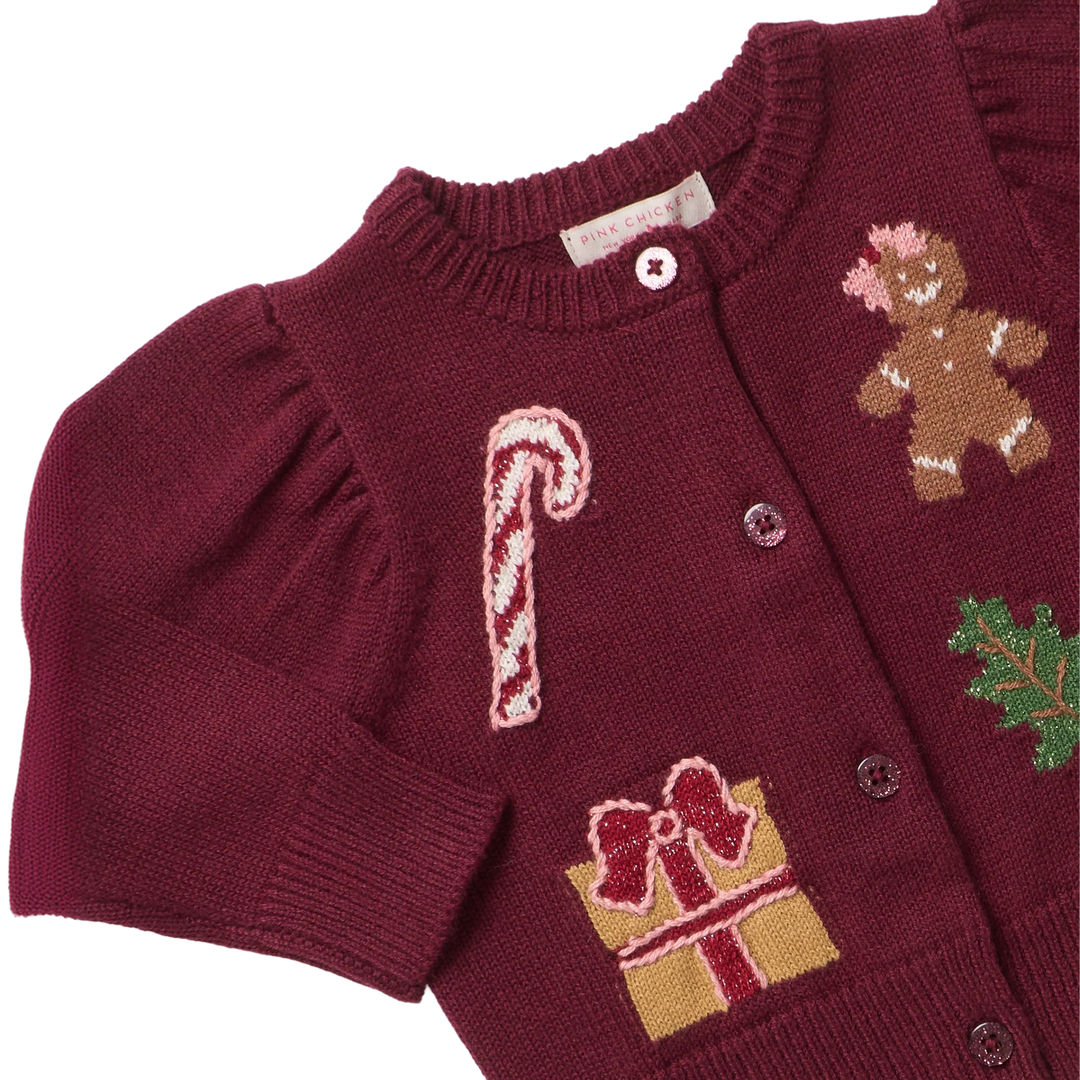 Pink Chicken Constance Sweater - Holiday Patches