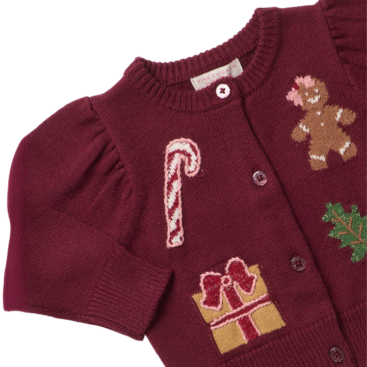 Pink Chicken Constance Sweater - Holiday Patches
