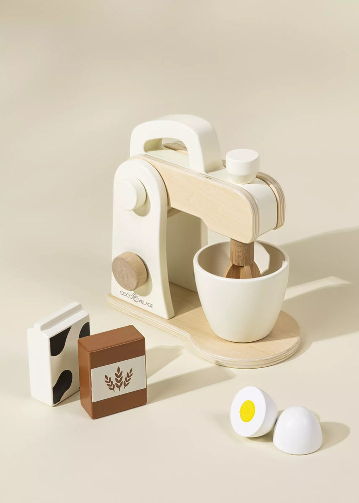 Coco Village Wooden Stand Mixer And Accessories