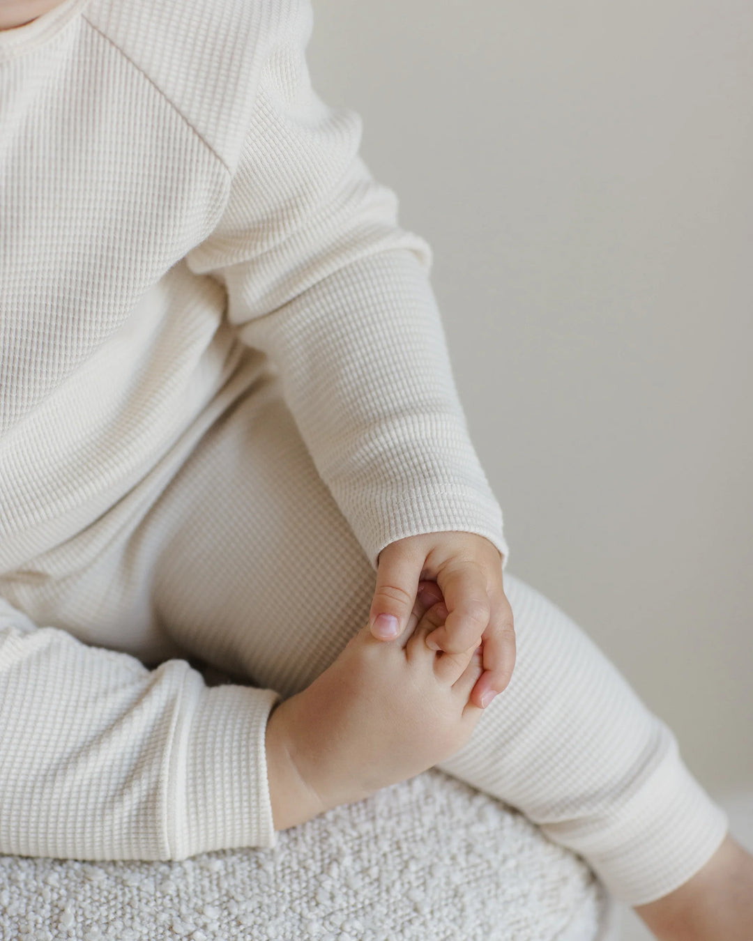 Quincy Mae Henely Knit Top - Natural