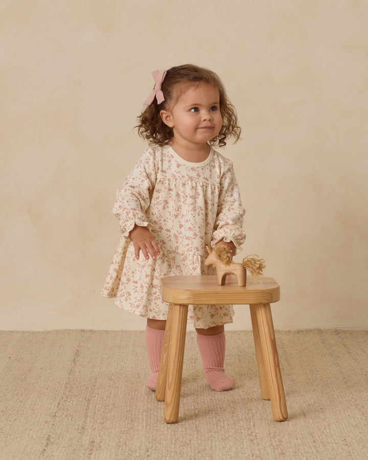 Quincy Mae Tiered Jersey Dress - French Garden