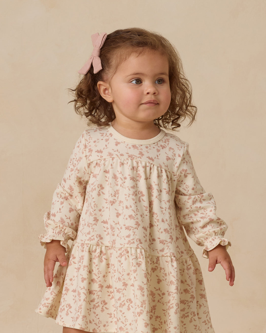 Quincy Mae Tiered Jersey Dress - French Garden