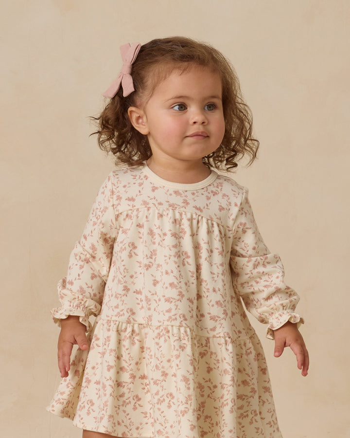Quincy Mae Tiered Jersey Dress - French Garden