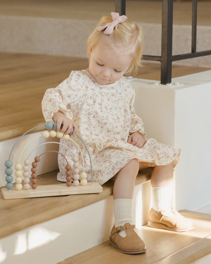 Quincy Mae Tiered Jersey Dress - French Garden