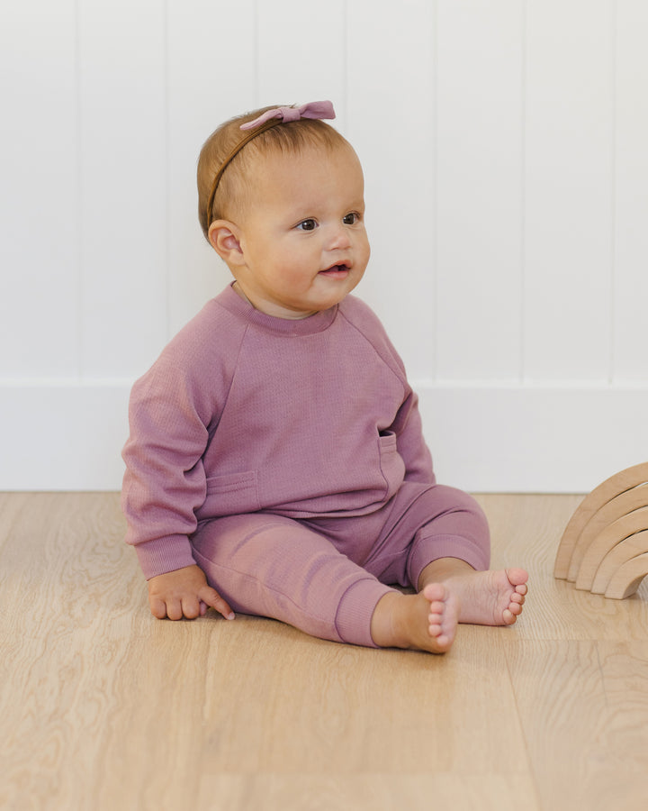 Quincy Mae Little Knot Headband - Mulberry